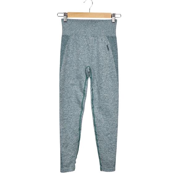 Gymshark Flex High Waisted Legging Heathered Green Marl Size Medium - Picture 1 of 7